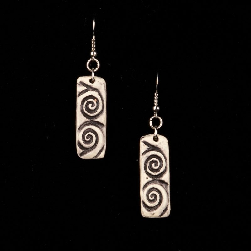 Earrings, spiral, ceramic earrings, classical Ancient Greece, mystic look, vintage look, buy greekart.com Greek art ancient Greek traditional Greek Greek store clay jewellery, Athens archaeological art , best gift, long pendant , museum art, ancient Greek art, heritage Greek, jewels, handicraft, handmade jewel, earrings vintage, romantic, modern, contemporary art earrings ancient Greek, Knossos, Phaistos