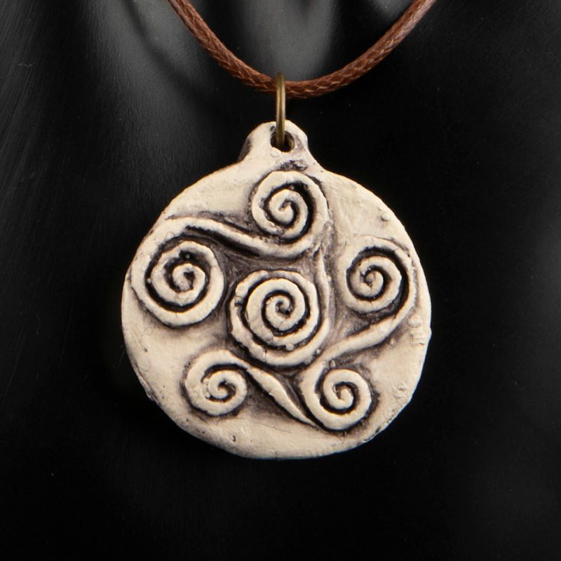 Pendant with six spirals, ceramic pendant, adjustable pendant, Ancient Greece, mystic look, vintage look, bohemian look, buy greekart.com Greek art ancient Greek traditional Greek, Greek store clay jewellery, Athens archaeological art, best gift, long pendant, museum Heraklion, museum art, ancient Greek art, heritage Greek, jewels, handicraft, handmade jewel, pendant vintage, romantic, ancient Greek, romantic look, Knossos, Festos, Phaistos, contemporary art, Minoan art