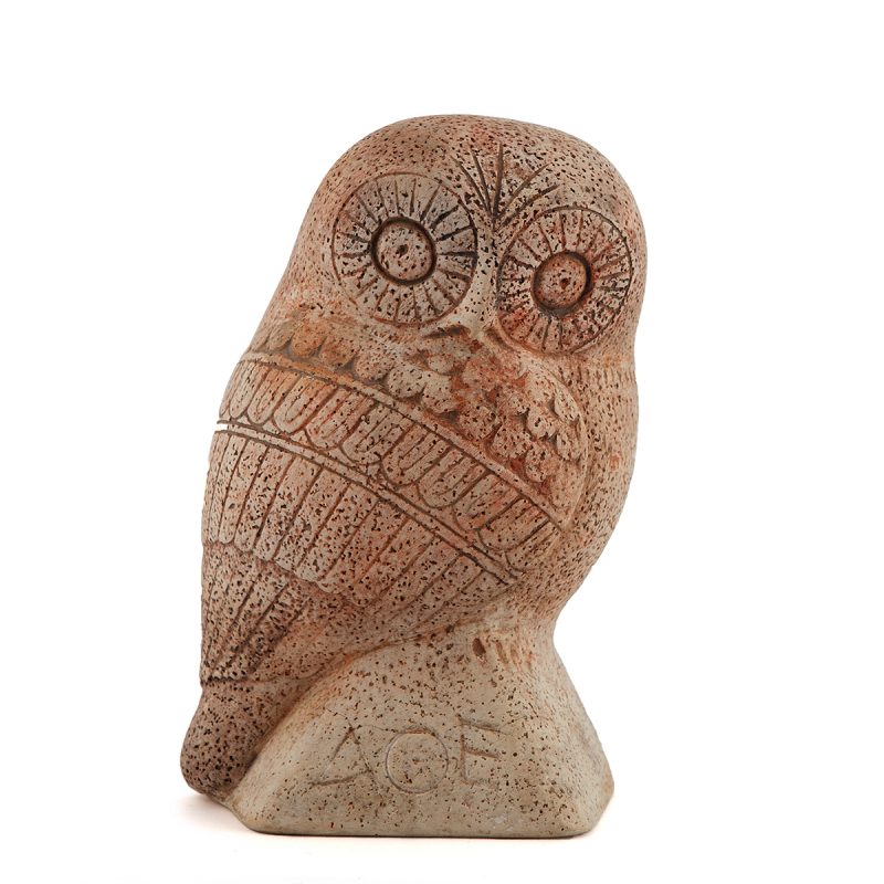 Greek ancient terracotta owl, Ancient Greek, Thebes, Greece, Minoan civilization, Mycenaean civilization , Ancient Greek, ancient Greek vase , Heraklion museum, buy greekart.com, Greek art, ancient Greek, traditional Greek, Greek store, statues, pottery, ancient Greek replicas, all Greek to me, Minoan replica, it's all Greek, replica, Athena, Athens, reproductions museum, art, terracotta, handicraft, handmade, hellenic art, greek busts