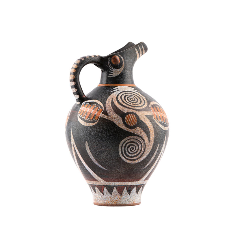 Kamares ware jug with shapes and spirals