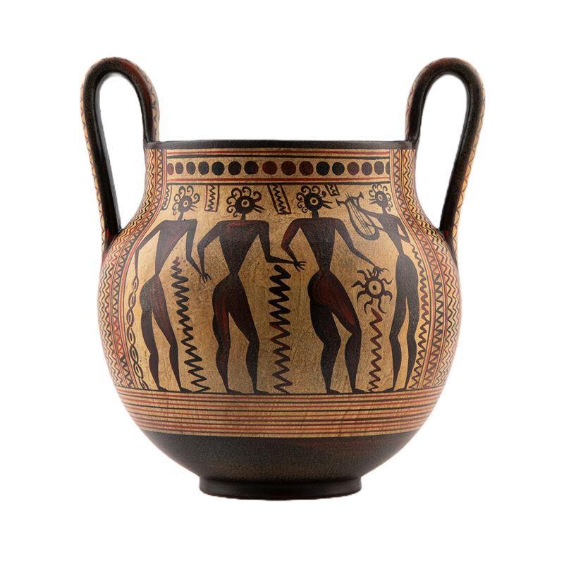 Kantharus vessel with a festive scene