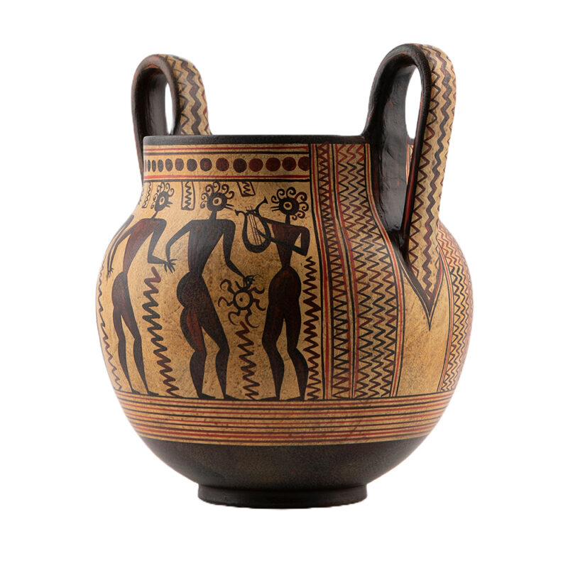 Kantharus vessel with a festive scene