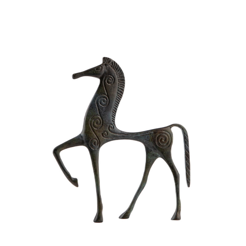 Ancient Greek bronze horse