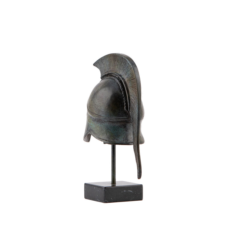 Ancient Spartan bronze helmet