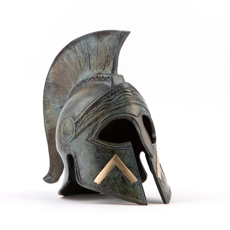 Ancient Spartan bronze helmet - King Leonidas