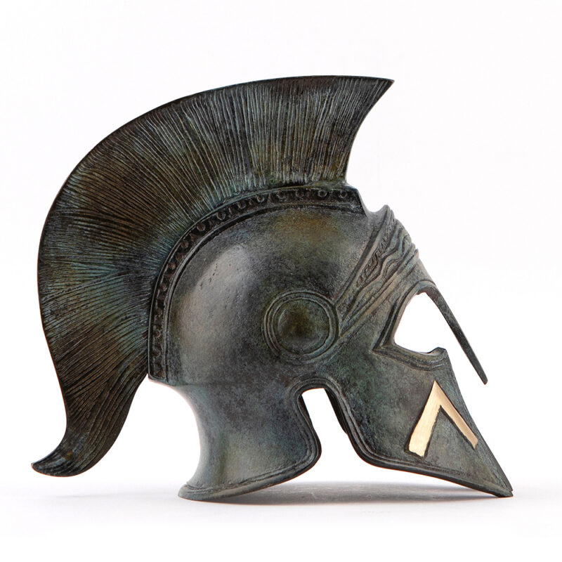 Ancient Spartan bronze helmet - King Leonidas