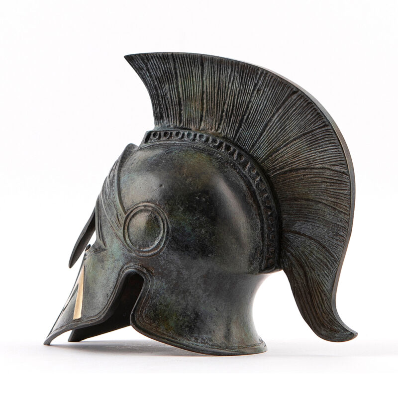 Ancient Spartan bronze helmet - King Leonidas