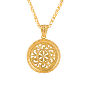 Hand-carved pendant in Byzantine style