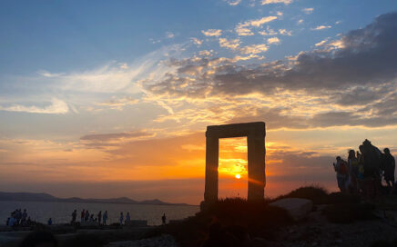 Temple of Apollo, Portara. Naxos island, Greece