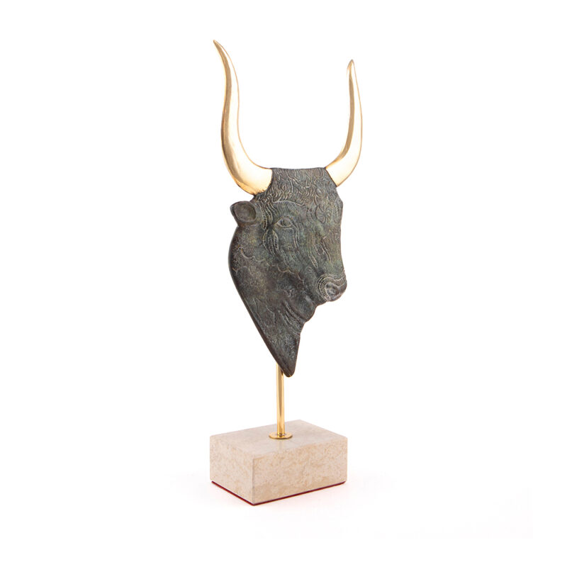 Minoan Bull Head statue