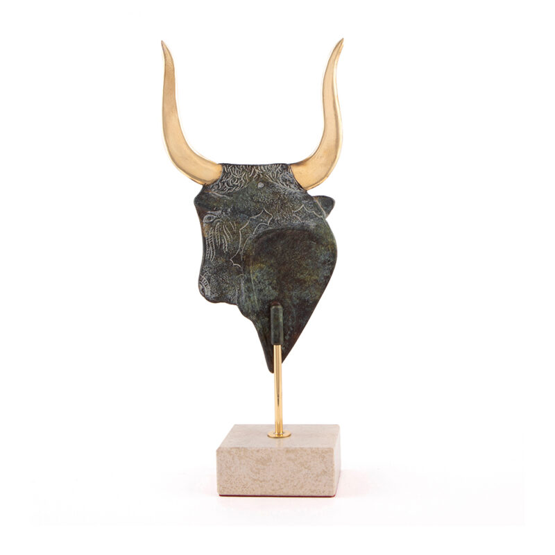 Minoan Bull Head statue
