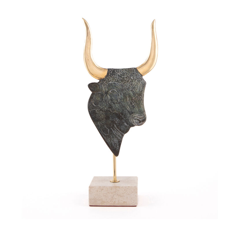 Minoan Bull Head statue